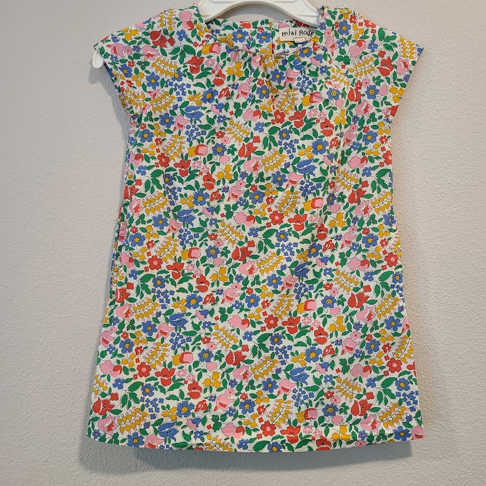 Mini Boden Floral Kids Dress - Multicolor